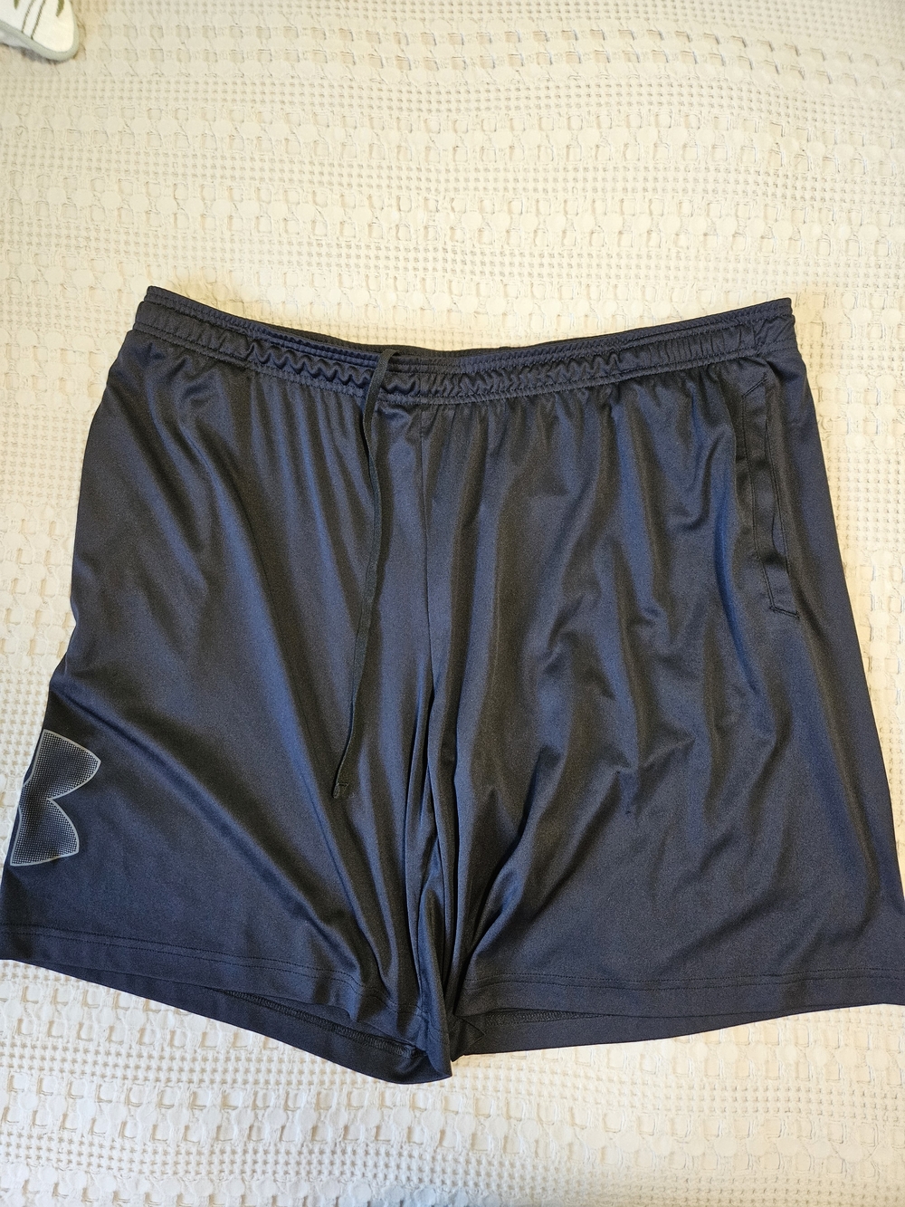 Under Armour Men’s Black Athletic Shorts with Logo